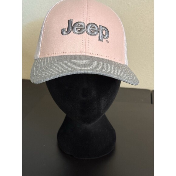 Jeep Snapback Trucker Hat Multicolor One Size Adjustable Embroidered Mesh Back - Picture 1 of 6